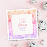 Guardanapo De Papel Fim de Semana da Bola de Disco Rosa dos 70s<br><div class="desc">Bola de Disco Rosa dos anos 70 Bachelorette Fim de Semana Napkins</div>