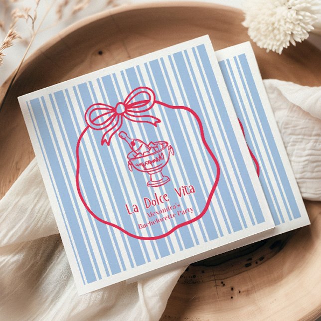 Guardanapo De Papel Fim de Semana da Dolce Vita Bachelorette (Criador carregado)
