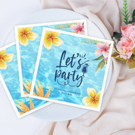 Guardanapo De Papel Fim de Semana da Noiva Personalizado Festa na Pisc