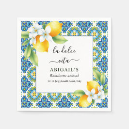 Guardanapo De Papel Fim de semana da solteira mediterrânica da Dolce V