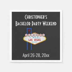Guardanapo De Papel Fim de Semana de Caras do Bachelor de Las Vegas