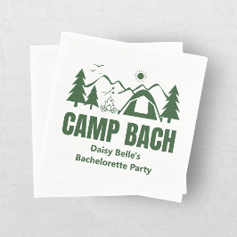 Guardanapo De Papel Fim de semana de despedida de solteira do Acampame