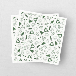 Guardanapo De Papel Fim de Semana de Despedida de Solteira Modern Gree