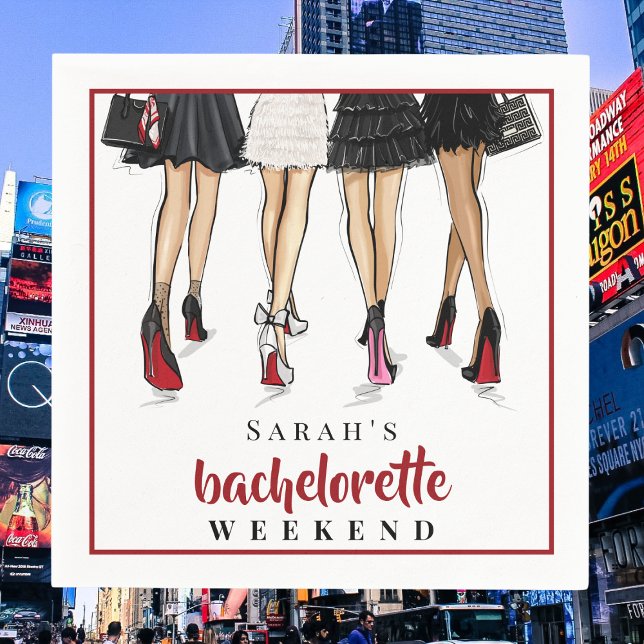 Guardanapo De Papel Fim de Semana de Solteira Personalizado na Moda da (Criador carregado)