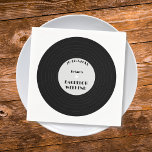Guardanapo De Papel Fim de semana do Vinyl Record Music Vintage Black<br><div class="desc">Elevem a sua despedida de solteiro com os nossos guardanapos de na moda, vinil, perfeitos para adicionar um toque de encanto retrô à sua celebração. Apresentando um elegante design preto e branco, esses guardanapos podem ser personalizados com o nome do futuro e a data do fim de semana do solteiro,...</div>