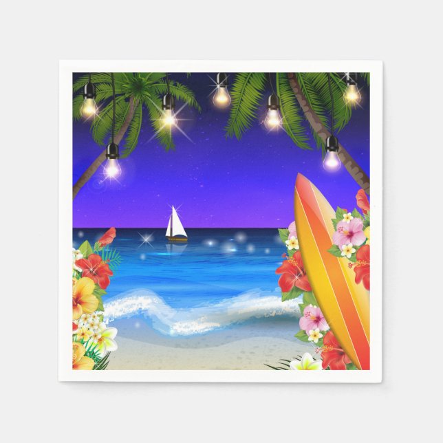 Guardanapo De Papel Fim do Livro de Verão (Frente)