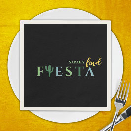 Guardanapo De Papel Final Fiesta Cactus Festa de solteira mexicana