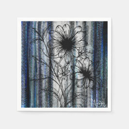 Guardanapo De Papel Fineline Flower Art