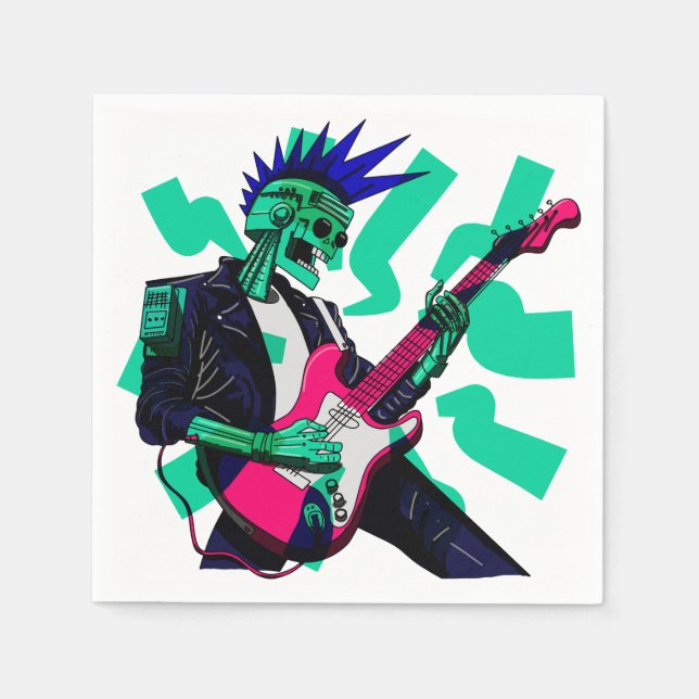 Guardanapo De Papel Fique elétrico (Frente)