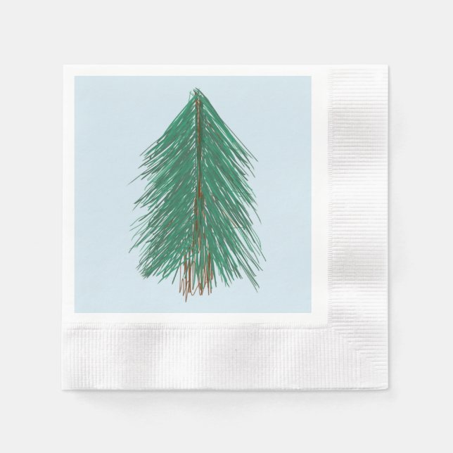 Guardanapo De Papel Fir Tree Forest (Frente)