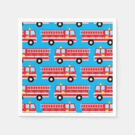 Guardanapo De Papel Fire Truck Festa de aniversário Napkins