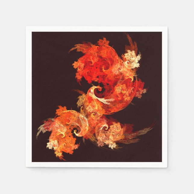Guardanapo De Papel Firebird Abstrato Art (Frente)