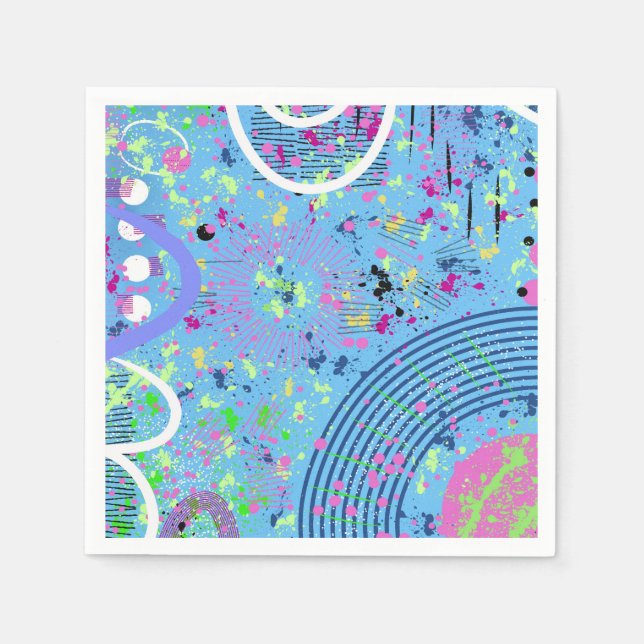 Guardanapo De Papel Fireworks Show  (Frente)