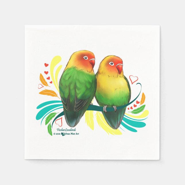 Guardanapo De Papel Fischer Lovebird (Frente)