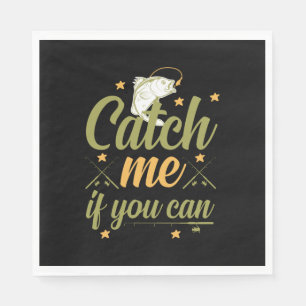 Guardanapo De Papel Fishing Art Catch Me If You Can