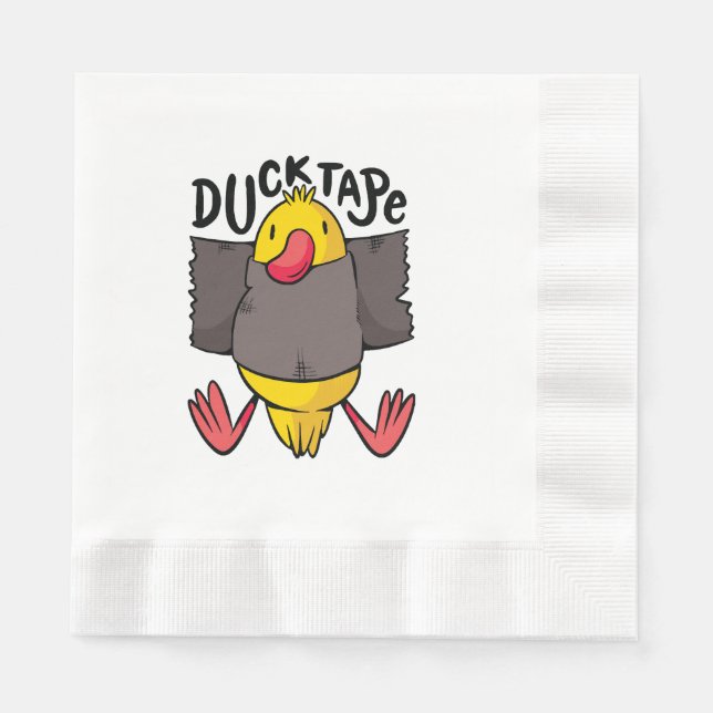 Guardanapo De Papel Fita de Pato Engraçado (Frente)