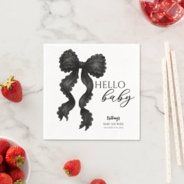 Guardanapo De Papel Fita do Chá de fraldas preto