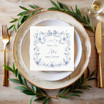 Guardanapo De Papel Fita floral azul poeirento elegante chuveiro de no<br><div class="desc">Algo azul antes de eu fazer Fita floral verde azul poeirento elegante chuveiro de noiva guardanapos modelo personalizado, fita vintage retrô laço chuveiro de noiva guardanapos impressos, borda de fita casamento guardanapos personalizados, chuveiro de noiva pastel guardanapos personalizados, borda de flor chuveiro de noiva guardanapos, flores da floresta chuveiro de...</div>