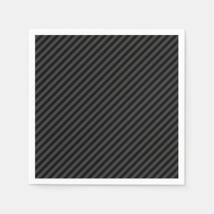 Guardanapo De Papel Fitas Diagonais Simples Pretas e Enfumaçados Preta