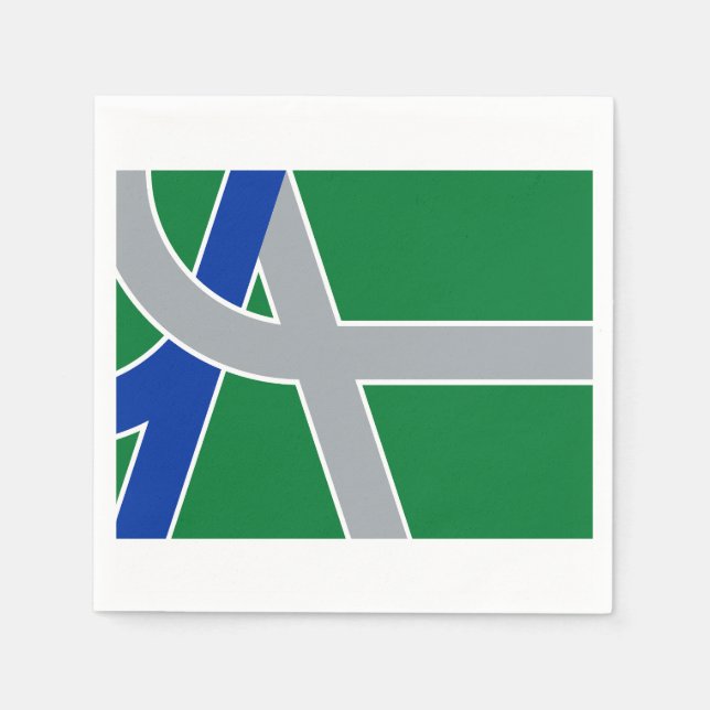 Guardanapo De Papel Flag of Albany, Oregon (Frente)