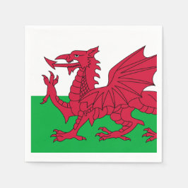 Guardanapo De Papel Flag of Wales Paper Napkins