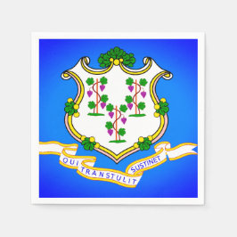 Guardanapo De Papel Flage Estatal do Partido do Papel de Connecticut N