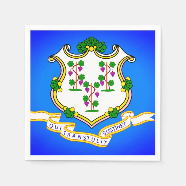 Guardanapo De Papel Flage Estatal do Partido do Papel de Connecticut N (Frente)