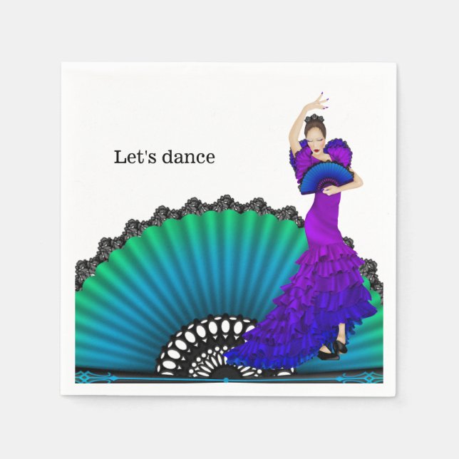 Guardanapo De Papel Flamenco (Frente)