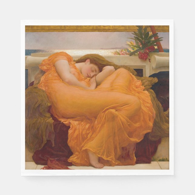 Guardanapo De Papel Flaming June (por Frederic Leighton) (Frente)