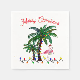 Guardanapo De Papel Flamingo Christmas Holiday party