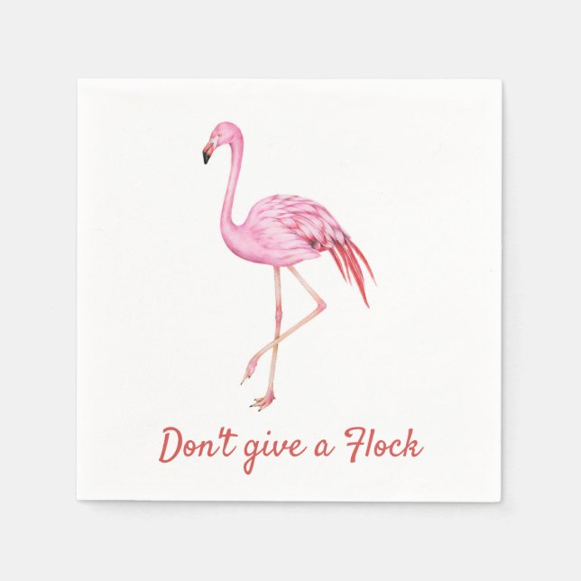 Guardanapo De Papel Flamingo Cocktail Napkins (Frente)