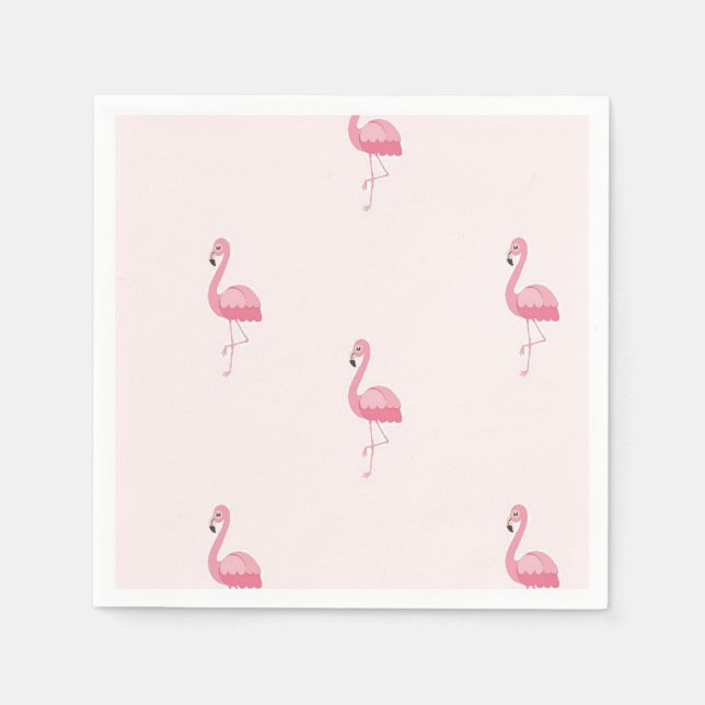 Guardanapo De Papel Flamingo cor-de-rosa (Frente)