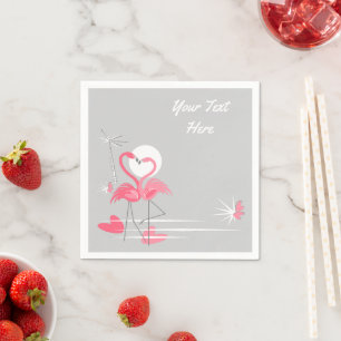 Guardanapo De Papel Flamingo Love Texpaper napkins