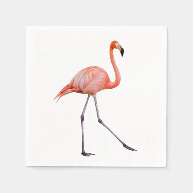 Guardanapo De Papel Flamingo Rosa (Frente)