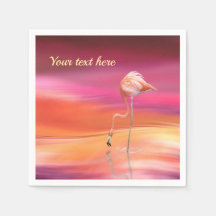 Flamingo Rosa Elegante Surrealista Pastéis Persona
