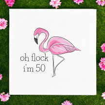 Flamingo Rosa Oh Bloqueio Eu tenho 50