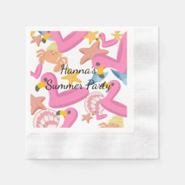Guardanapo De Papel Flamingo summer party