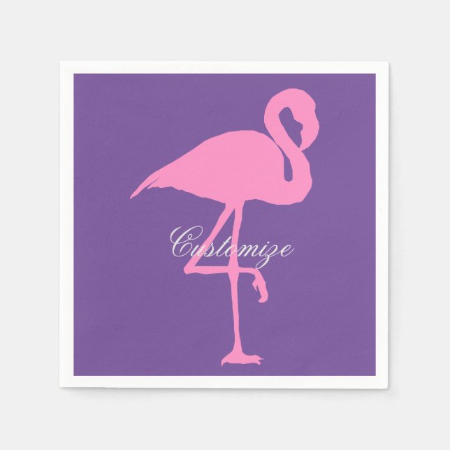 Guardanapo De Papel Flamingo Thunder_Cove rosa (Frente)