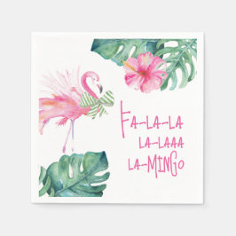 Guardanapo De Papel Flamingo Watercolor, cor-de-rosa tropical, Natal