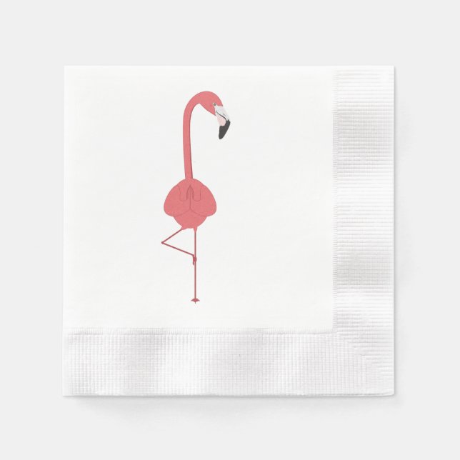 GUARDANAPO DE PAPEL FLAMINGO YOGA (Frente)