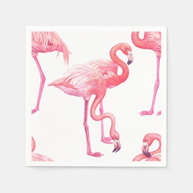 Guardanapo De Papel Flamingos (Frente)