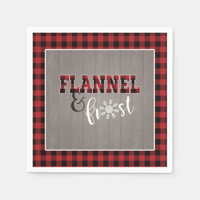 Guardanapo de papel Flannel e Frost - Vermelho - M (Frente)
