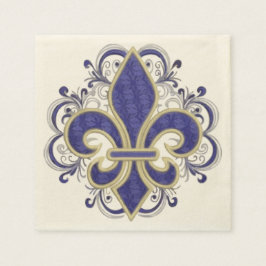 Guardanapo De Papel Fleur de Lis Fine Vintage Floral