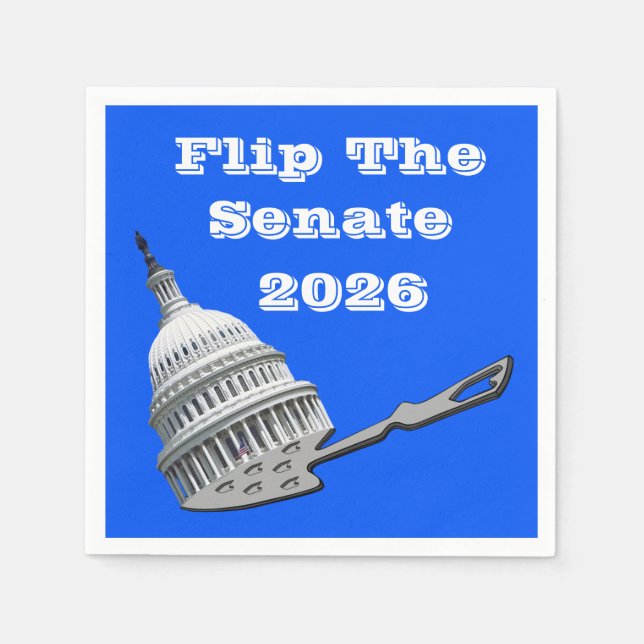 Guardanapo De Papel Flip The Senate Vote Blue 2026 (Frente)