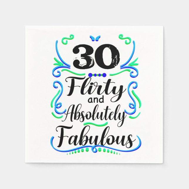 Guardanapo De Papel Flirty e Absolutamente Fabuloso (Frente)