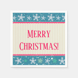 Guardanapo De Papel Flocos de neve e apresenta Napkins