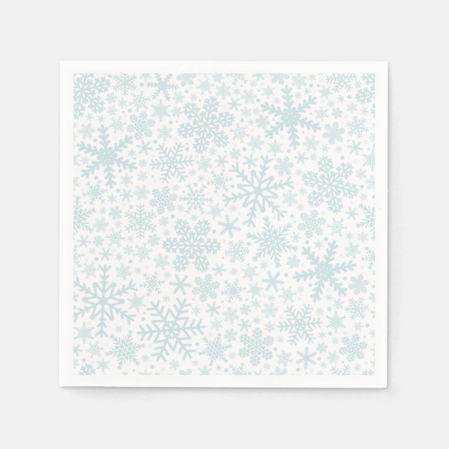 Guardanapo De Papel Flocos de neve | Holiday Napkins (Frente)
