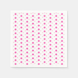 Guardanapo De Papel Flocos de neve rosa
