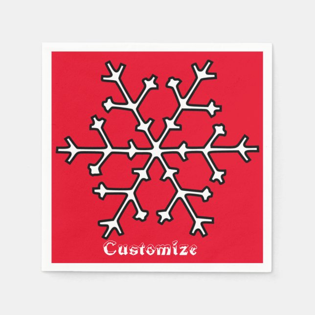 Guardanapo De Papel Flocos de neve Thunder_Cove (Frente)