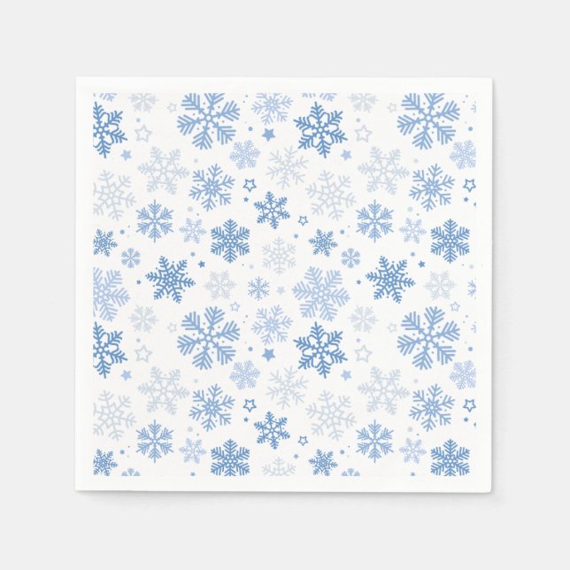 Guardanapo De Papel Flocos de neve Trendy Winter (Frente)